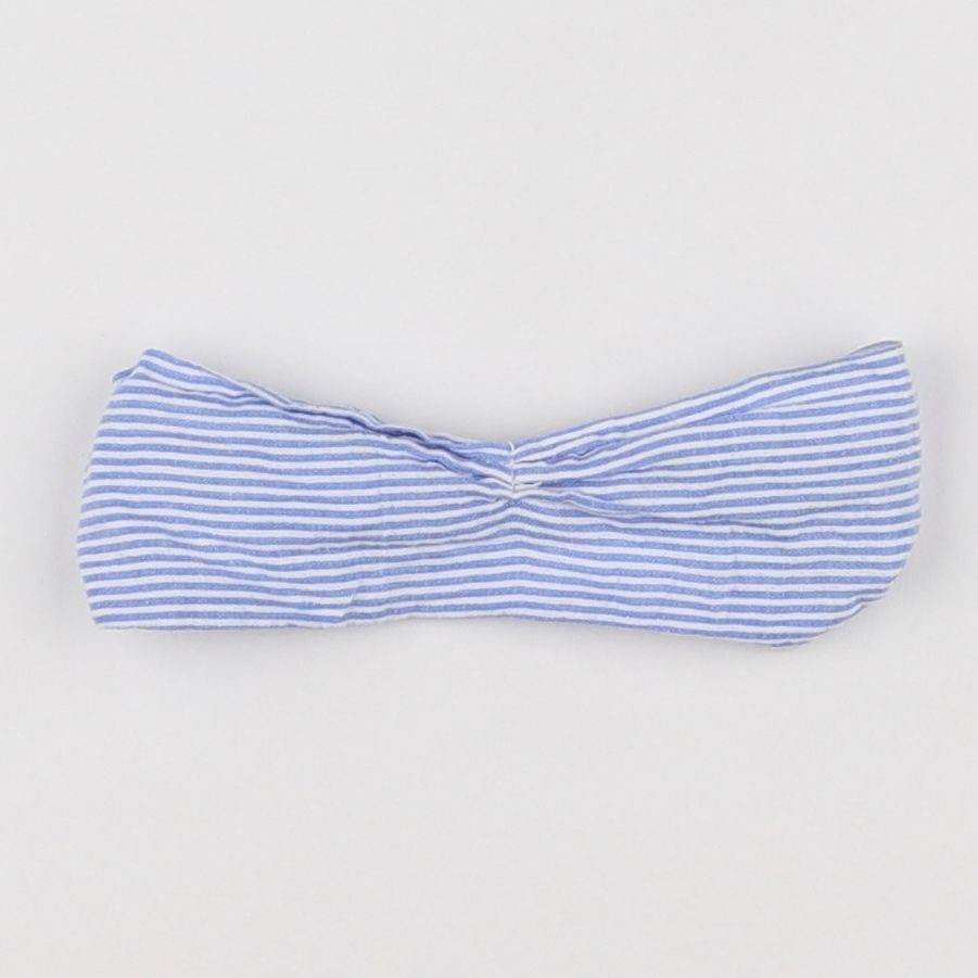 Vertbaudet - bandeau blanc, bleu - 6 mois